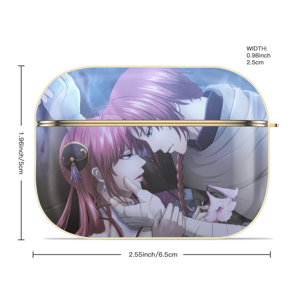 ぎんたま 坂田銀時（さかたぎんとき） 神楽 志村新八（しむら しんぱち） GINTAMA Sakata Gintoki Kagura Shimura Shinpachi 【AirPods Pro用】ハードシェル保護ケース｜耐衝撃・防指紋・カラビナ付き商品仕様