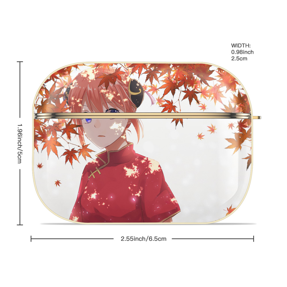 ぎんたま 坂田銀時（さかたぎんとき） 神楽 志村新八（しむら しんぱち） GINTAMA Sakata Gintoki Kagura Shimura Shinpachi 【AirPods Pro用】ハードシェル保護ケース｜耐衝撃・防指紋・カラビナ付き商品仕様