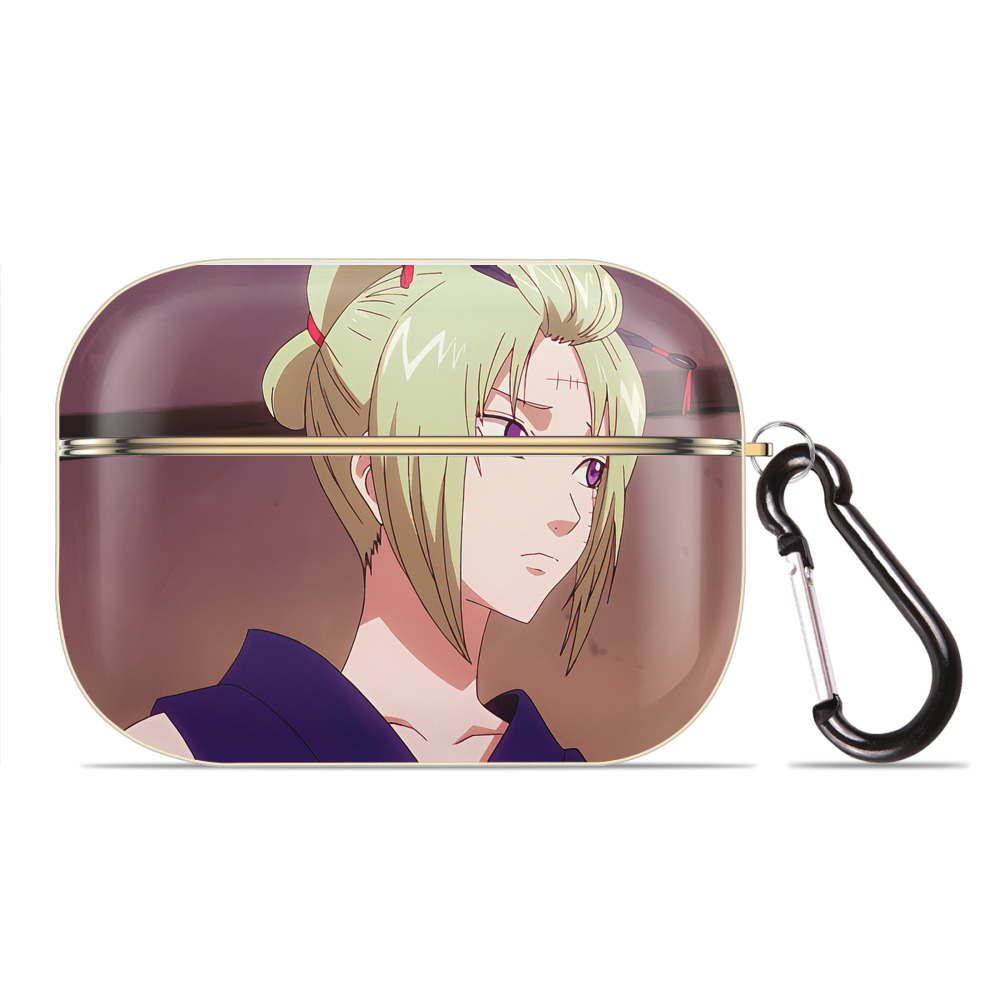 （画像用） ぎんたま 坂田銀時（さかたぎんとき） 神楽 志村新八（しむら しんぱち） GINTAMA Sakata Gintoki Kagura Shimura Shinpachi 【AirPods Pro用】ハードシェル保護ケース｜耐衝撃・防指紋・カラビナ付き商品仕様