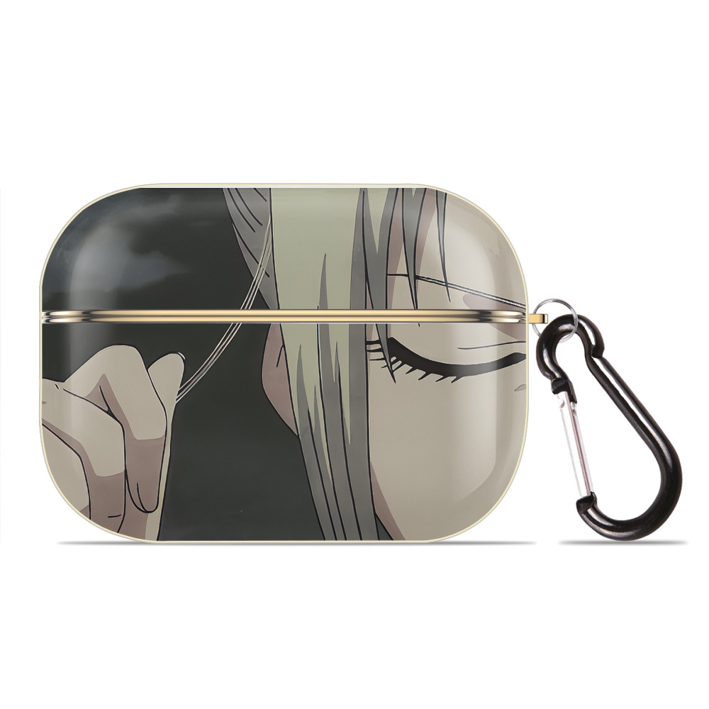 （画像用） ぎんたま 坂田銀時（さかたぎんとき） 神楽 志村新八（しむら しんぱち） GINTAMA Sakata Gintoki Kagura Shimura Shinpachi 【AirPods Pro用】ハードシェル保護ケース｜耐衝撃・防指紋・カラビナ付き商品仕様