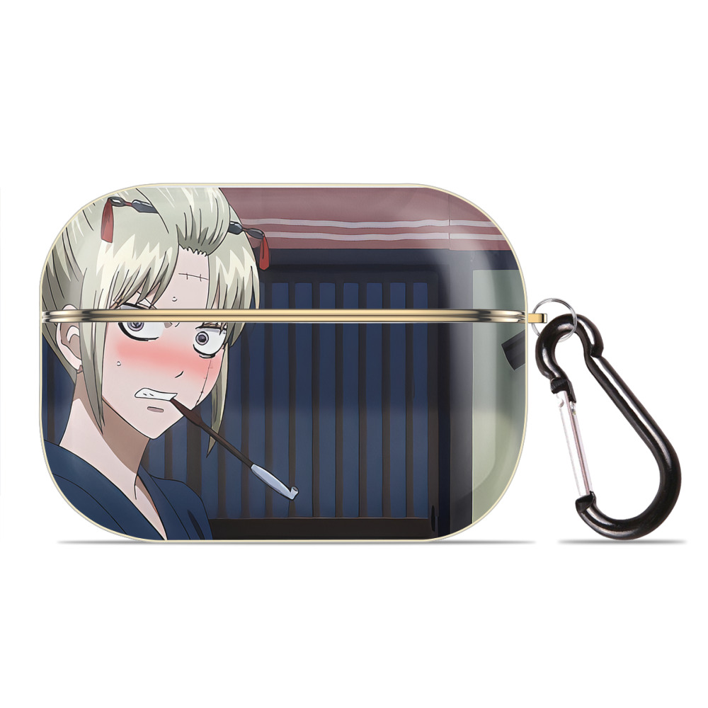（画像用） ぎんたま 坂田銀時（さかたぎんとき） 神楽 志村新八（しむら しんぱち） GINTAMA Sakata Gintoki Kagura Shimura Shinpachi 【AirPods Pro用】ハードシェル保護ケース｜耐衝撃・防指紋・カラビナ付き商品仕様