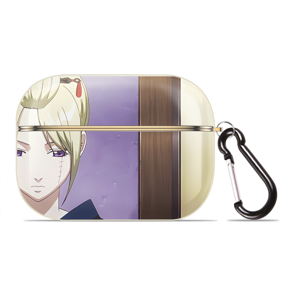 （画像用） ぎんたま 坂田銀時（さかたぎんとき） 神楽 志村新八（しむら しんぱち） GINTAMA Sakata Gintoki Kagura Shimura Shinpachi 【AirPods Pro用】ハードシェル保護ケース｜耐衝撃・防指紋・カラビナ付き商品仕様
