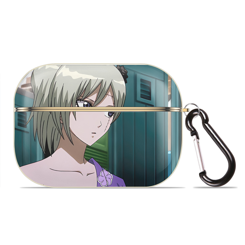 （画像用） ぎんたま 坂田銀時（さかたぎんとき） 神楽 志村新八（しむら しんぱち） GINTAMA Sakata Gintoki Kagura Shimura Shinpachi 【AirPods Pro用】ハードシェル保護ケース｜耐衝撃・防指紋・カラビナ付き商品仕様