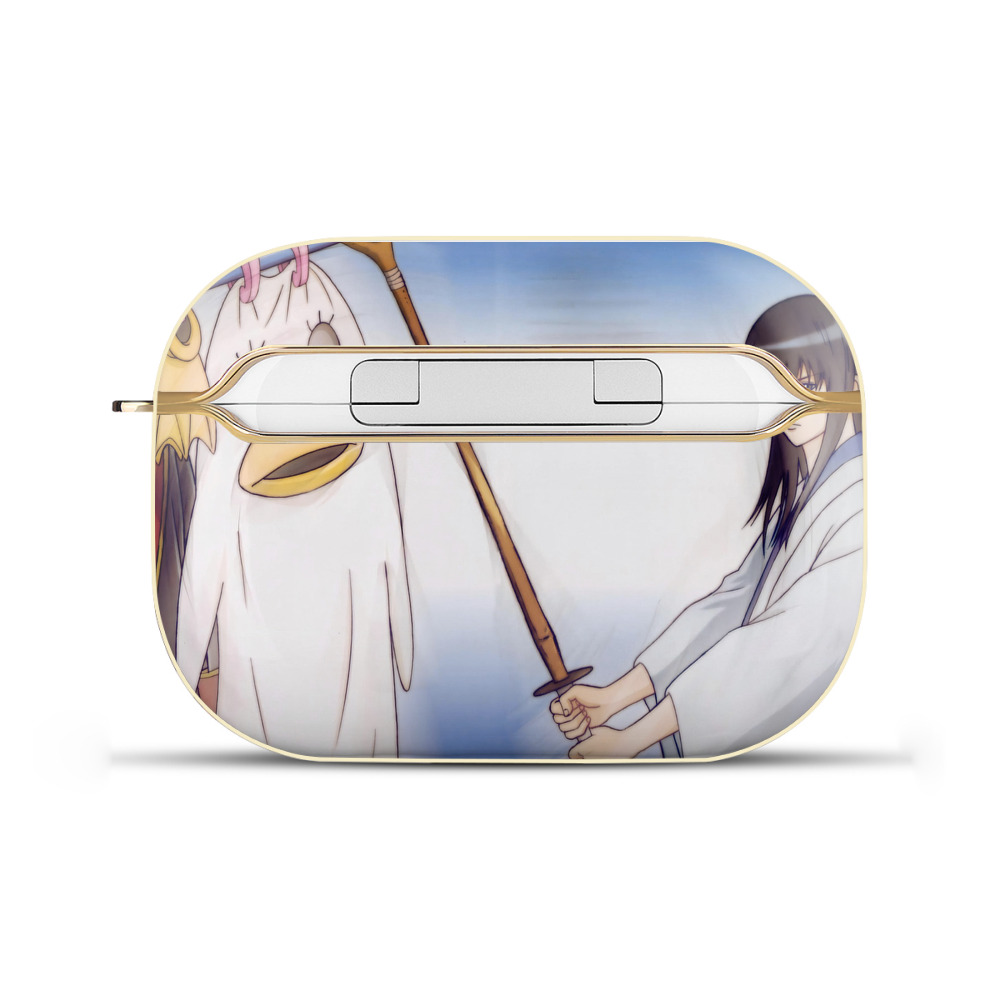（画像用） ぎんたま 坂田銀時（さかたぎんとき） 神楽 志村新八（しむら しんぱち） GINTAMA Sakata Gintoki Kagura Shimura Shinpachi 【AirPods Pro用】ハードシェル保護ケース｜耐衝撃・防指紋・カラビナ付き商品仕様
