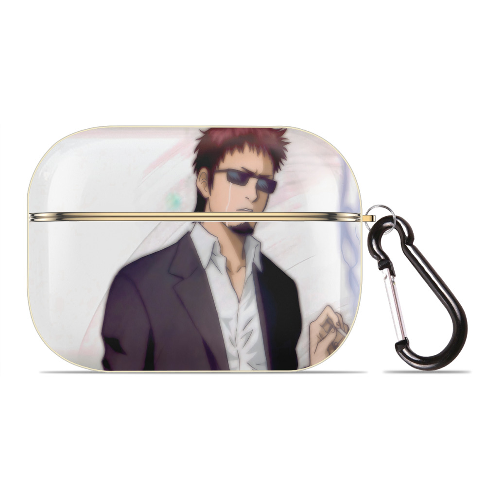 （画像用） ぎんたま 坂田銀時（さかたぎんとき） 神楽 志村新八（しむら しんぱち） GINTAMA Sakata Gintoki Kagura Shimura Shinpachi 【AirPods Pro用】ハードシェル保護ケース｜耐衝撃・防指紋・カラビナ付き商品仕様