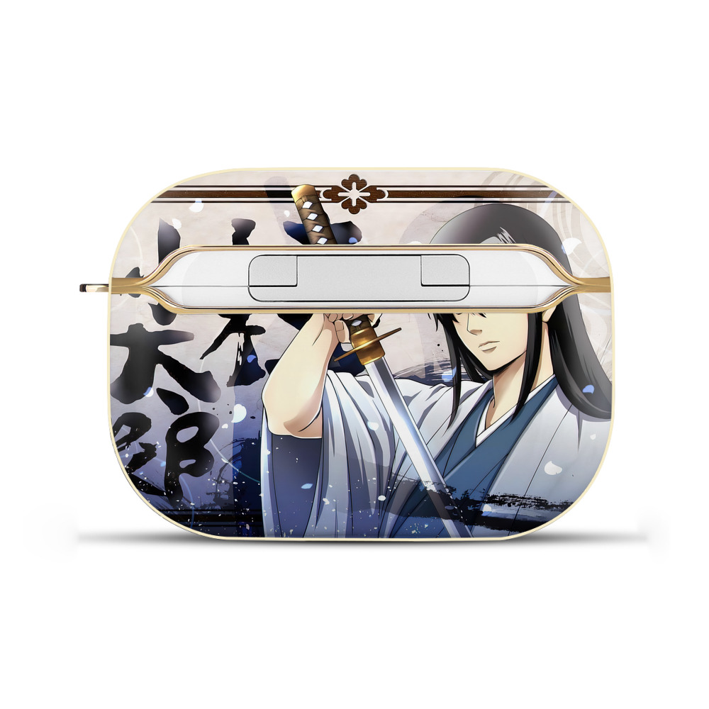 （画像用） ぎんたま 坂田銀時（さかたぎんとき） 神楽 志村新八（しむら しんぱち） GINTAMA Sakata Gintoki Kagura Shimura Shinpachi 【AirPods Pro用】ハードシェル保護ケース｜耐衝撃・防指紋・カラビナ付き商品仕様