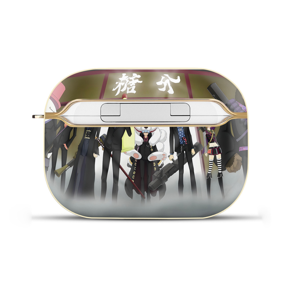 （画像用） ぎんたま 坂田銀時（さかたぎんとき） 神楽 志村新八（しむら しんぱち） GINTAMA Sakata Gintoki Kagura Shimura Shinpachi 【AirPods Pro用】ハードシェル保護ケース｜耐衝撃・防指紋・カラビナ付き商品仕様