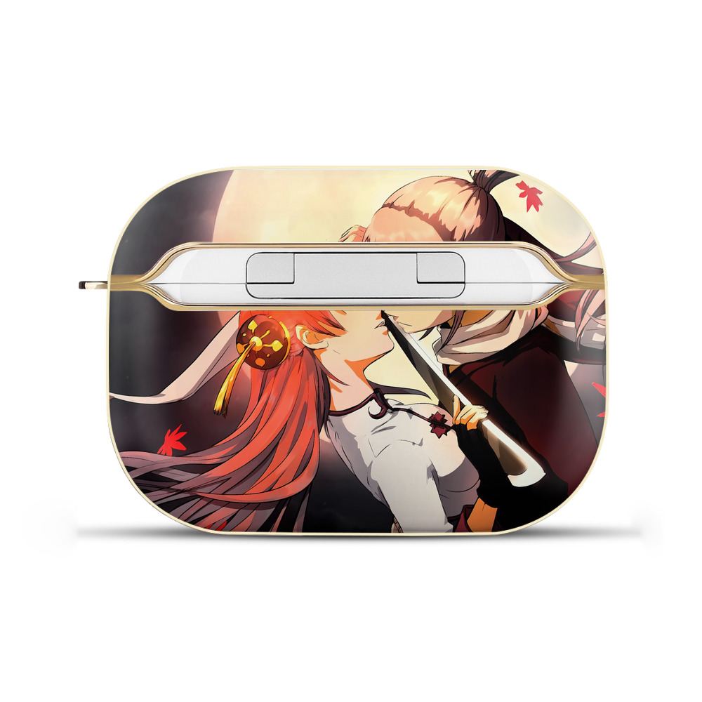 （画像用） ぎんたま 坂田銀時（さかたぎんとき） 神楽 志村新八（しむら しんぱち） GINTAMA Sakata Gintoki Kagura Shimura Shinpachi 【AirPods Pro用】ハードシェル保護ケース｜耐衝撃・防指紋・カラビナ付き商品仕様
