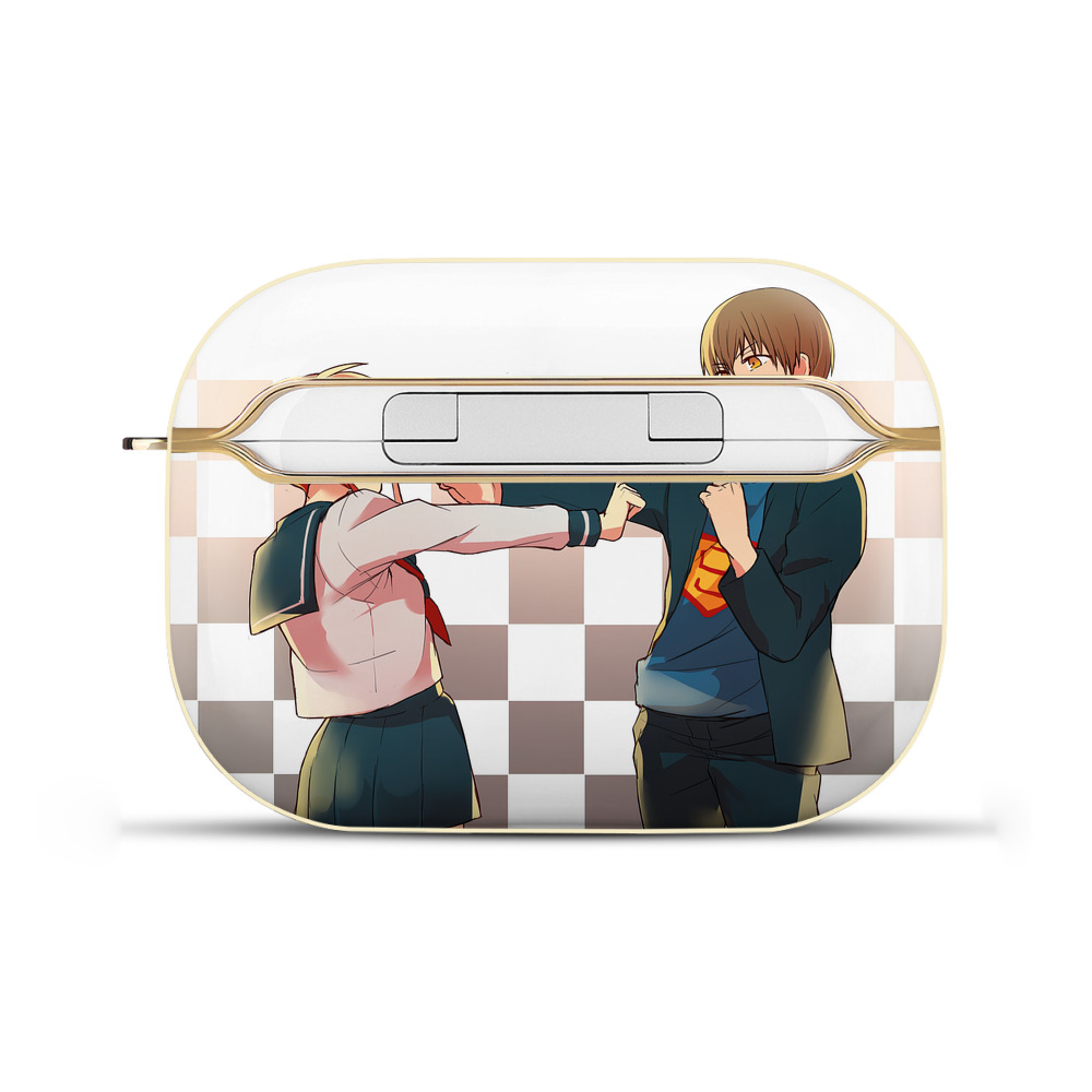 （画像用） ぎんたま 坂田銀時（さかたぎんとき） 神楽 志村新八（しむら しんぱち） GINTAMA Sakata Gintoki Kagura Shimura Shinpachi 【AirPods Pro用】ハードシェル保護ケース｜耐衝撃・防指紋・カラビナ付き商品仕様