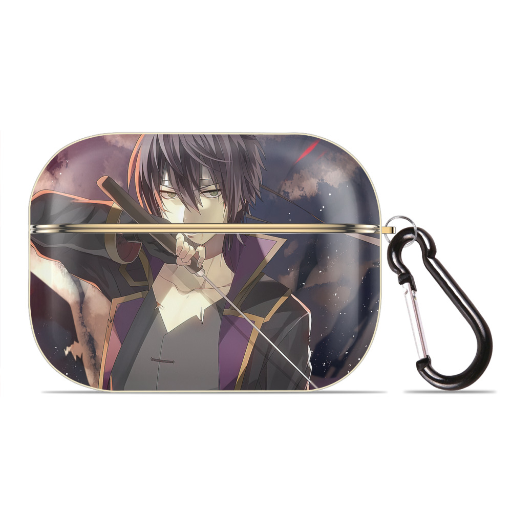 （画像用） ぎんたま 坂田銀時（さかたぎんとき） 神楽 志村新八（しむら しんぱち） GINTAMA Sakata Gintoki Kagura Shimura Shinpachi 【AirPods Pro用】ハードシェル保護ケース｜耐衝撃・防指紋・カラビナ付き商品仕様