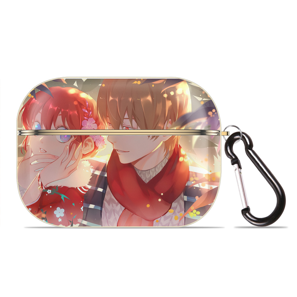 （画像用） ぎんたま 坂田銀時（さかたぎんとき） 神楽 志村新八（しむら しんぱち） GINTAMA Sakata Gintoki Kagura Shimura Shinpachi 【AirPods Pro用】ハードシェル保護ケース｜耐衝撃・防指紋・カラビナ付き商品仕様