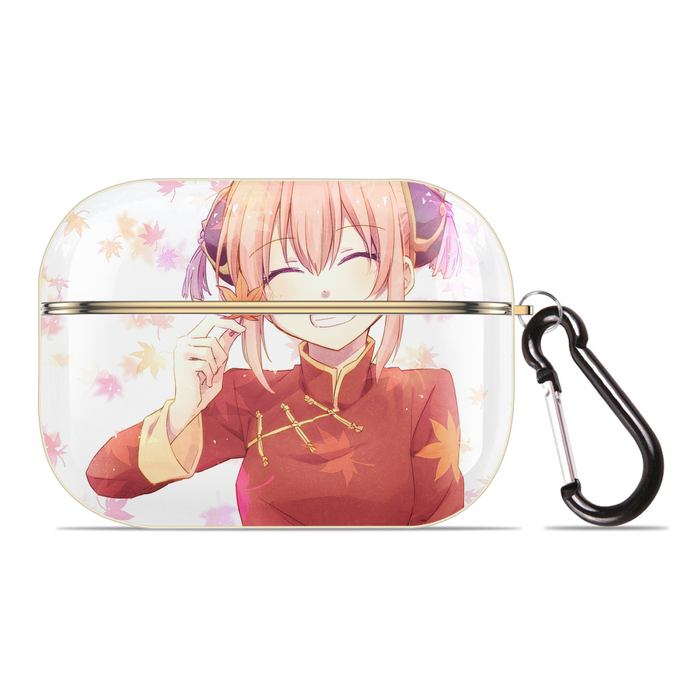 （画像用） ぎんたま 坂田銀時（さかたぎんとき） 神楽 志村新八（しむら しんぱち） GINTAMA Sakata Gintoki Kagura Shimura Shinpachi 【AirPods Pro用】ハードシェル保護ケース｜耐衝撃・防指紋・カラビナ付き商品仕様