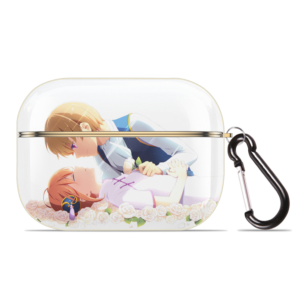 （画像用） ぎんたま 坂田銀時（さかたぎんとき） 神楽 志村新八（しむら しんぱち） GINTAMA Sakata Gintoki Kagura Shimura Shinpachi 【AirPods Pro用】ハードシェル保護ケース｜耐衝撃・防指紋・カラビナ付き商品仕様