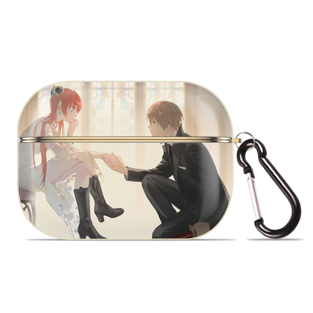 （画像用） ぎんたま 坂田銀時（さかたぎんとき） 神楽 志村新八（しむら しんぱち） GINTAMA Sakata Gintoki Kagura Shimura Shinpachi 【AirPods Pro用】ハードシェル保護ケース｜耐衝撃・防指紋・カラビナ付き商品仕様