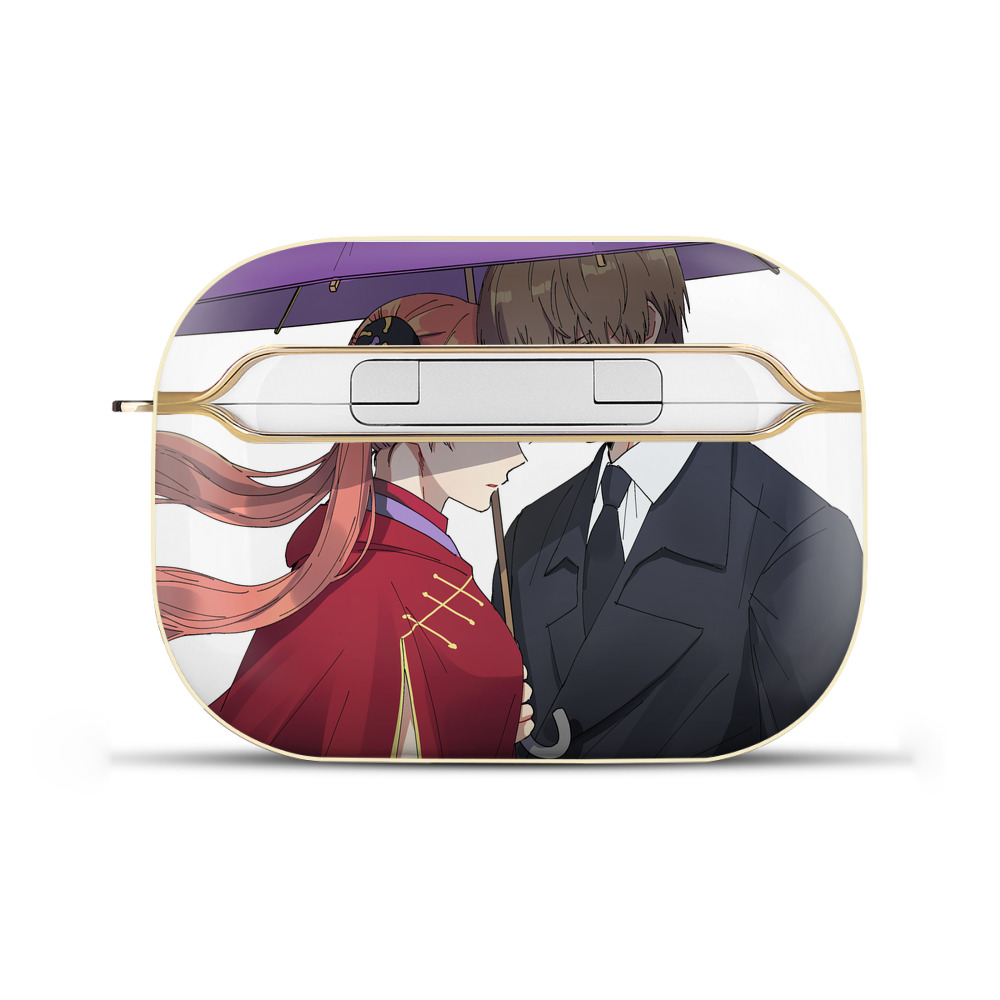 （画像用） ぎんたま 坂田銀時（さかたぎんとき） 神楽 志村新八（しむら しんぱち） GINTAMA Sakata Gintoki Kagura Shimura Shinpachi 【AirPods Pro用】ハードシェル保護ケース｜耐衝撃・防指紋・カラビナ付き商品仕様