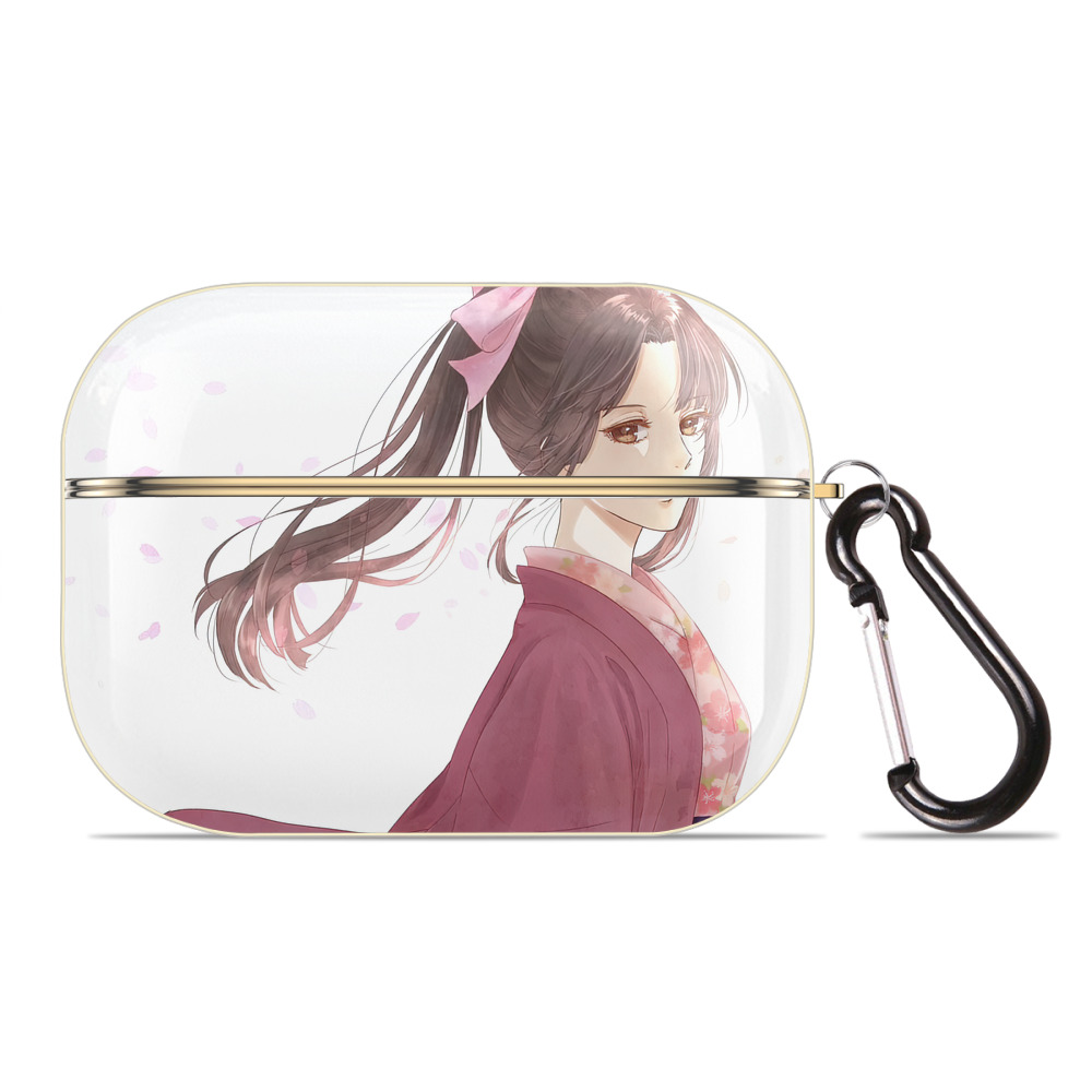（画像用） ぎんたま 坂田銀時（さかたぎんとき） 神楽 志村新八（しむら しんぱち） GINTAMA Sakata Gintoki Kagura Shimura Shinpachi 【AirPods Pro用】ハードシェル保護ケース｜耐衝撃・防指紋・カラビナ付き商品仕様
