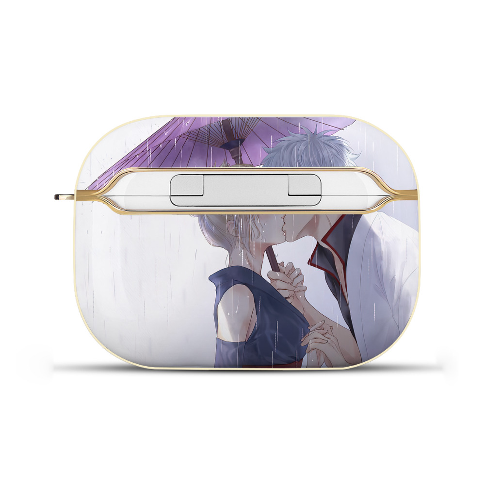 （画像用） ぎんたま 坂田銀時（さかたぎんとき） 神楽 志村新八（しむら しんぱち） GINTAMA Sakata Gintoki Kagura Shimura Shinpachi 【AirPods Pro用】ハードシェル保護ケース｜耐衝撃・防指紋・カラビナ付き商品仕様