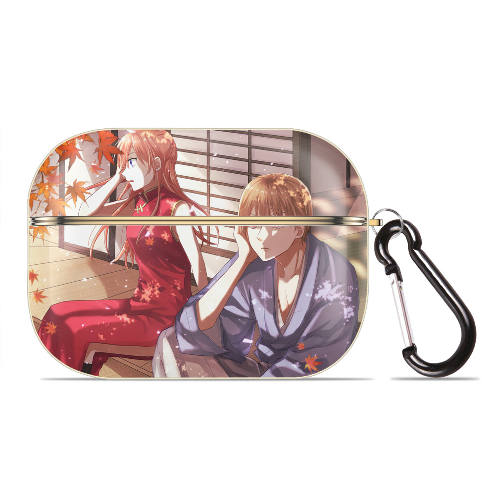 （画像用） ぎんたま 坂田銀時（さかたぎんとき） 神楽 志村新八（しむら しんぱち） GINTAMA Sakata Gintoki Kagura Shimura Shinpachi 【AirPods Pro用】ハードシェル保護ケース｜耐衝撃・防指紋・カラビナ付き商品仕様