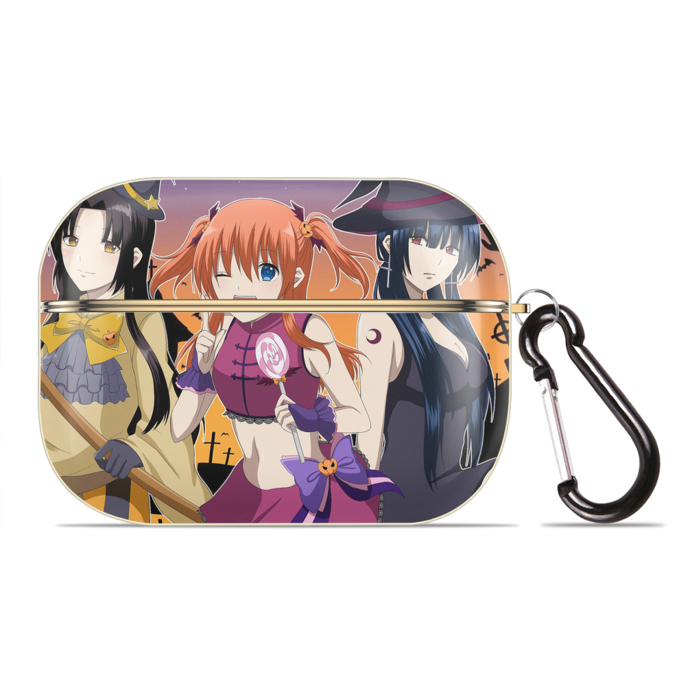 （画像用） ぎんたま 坂田銀時（さかたぎんとき） 神楽 志村新八（しむら しんぱち） GINTAMA Sakata Gintoki Kagura Shimura Shinpachi 【AirPods Pro用】ハードシェル保護ケース｜耐衝撃・防指紋・カラビナ付き商品仕様