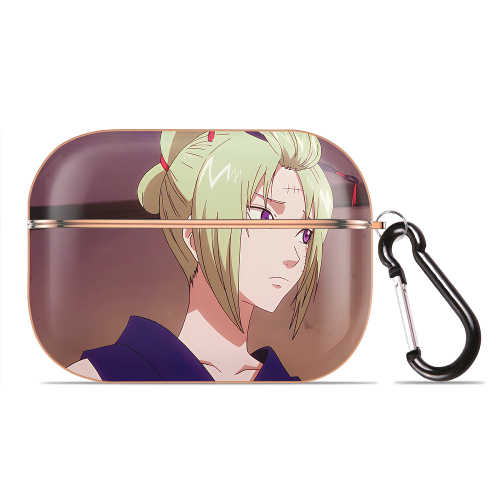 （画像用） ぎんたま 坂田銀時（さかたぎんとき） 神楽 志村新八（しむら しんぱち） GINTAMA Sakata Gintoki Kagura Shimura Shinpachi 【AirPods Pro用】ハードシェル保護ケース｜耐衝撃・防指紋・カラビナ付き商品仕様