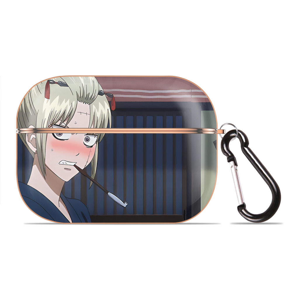 （画像用） ぎんたま 坂田銀時（さかたぎんとき） 神楽 志村新八（しむら しんぱち） GINTAMA Sakata Gintoki Kagura Shimura Shinpachi 【AirPods Pro用】ハードシェル保護ケース｜耐衝撃・防指紋・カラビナ付き商品仕様