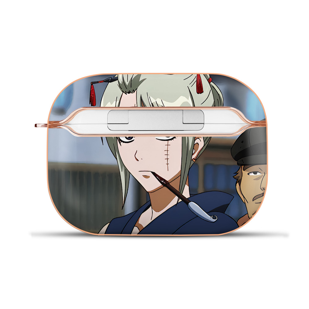 （画像用） ぎんたま 坂田銀時（さかたぎんとき） 神楽 志村新八（しむら しんぱち） GINTAMA Sakata Gintoki Kagura Shimura Shinpachi 【AirPods Pro用】ハードシェル保護ケース｜耐衝撃・防指紋・カラビナ付き商品仕様