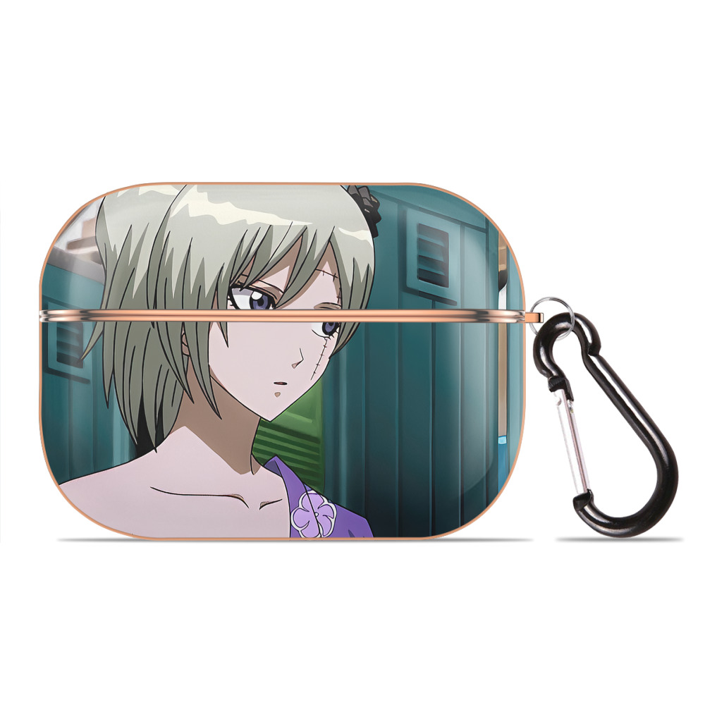 （画像用） ぎんたま 坂田銀時（さかたぎんとき） 神楽 志村新八（しむら しんぱち） GINTAMA Sakata Gintoki Kagura Shimura Shinpachi 【AirPods Pro用】ハードシェル保護ケース｜耐衝撃・防指紋・カラビナ付き商品仕様