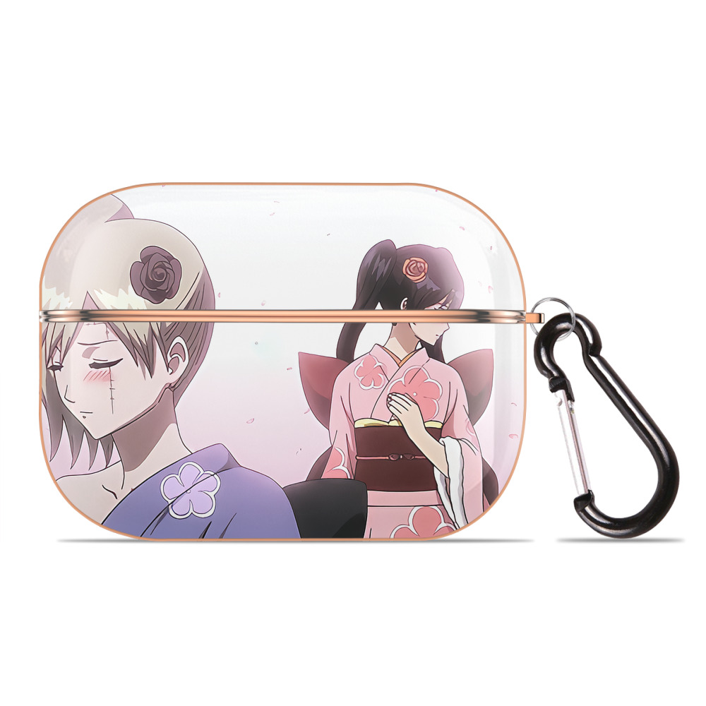 （画像用） ぎんたま 坂田銀時（さかたぎんとき） 神楽 志村新八（しむら しんぱち） GINTAMA Sakata Gintoki Kagura Shimura Shinpachi 【AirPods Pro用】ハードシェル保護ケース｜耐衝撃・防指紋・カラビナ付き商品仕様