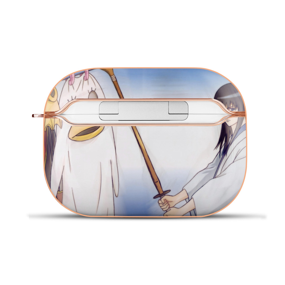 （画像用） ぎんたま 坂田銀時（さかたぎんとき） 神楽 志村新八（しむら しんぱち） GINTAMA Sakata Gintoki Kagura Shimura Shinpachi 【AirPods Pro用】ハードシェル保護ケース｜耐衝撃・防指紋・カラビナ付き商品仕様