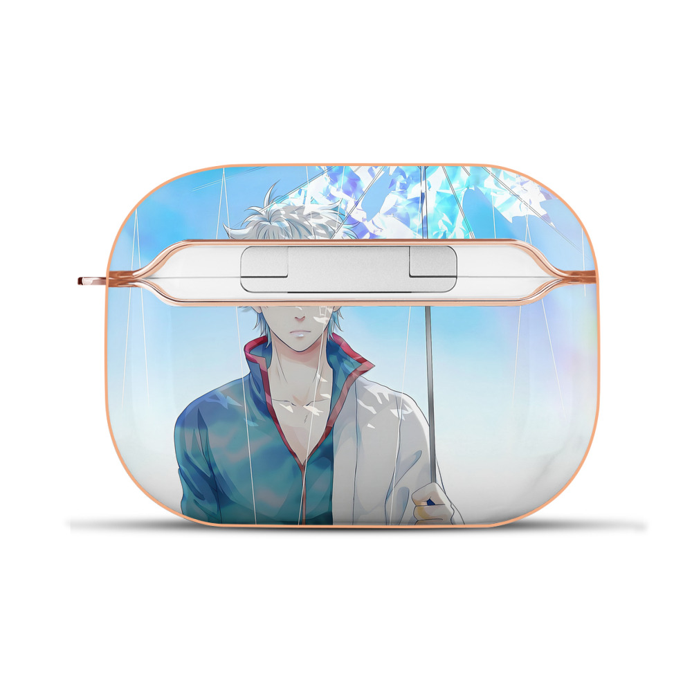 （画像用） ぎんたま 坂田銀時（さかたぎんとき） 神楽 志村新八（しむら しんぱち） GINTAMA Sakata Gintoki Kagura Shimura Shinpachi 【AirPods Pro用】ハードシェル保護ケース｜耐衝撃・防指紋・カラビナ付き商品仕様