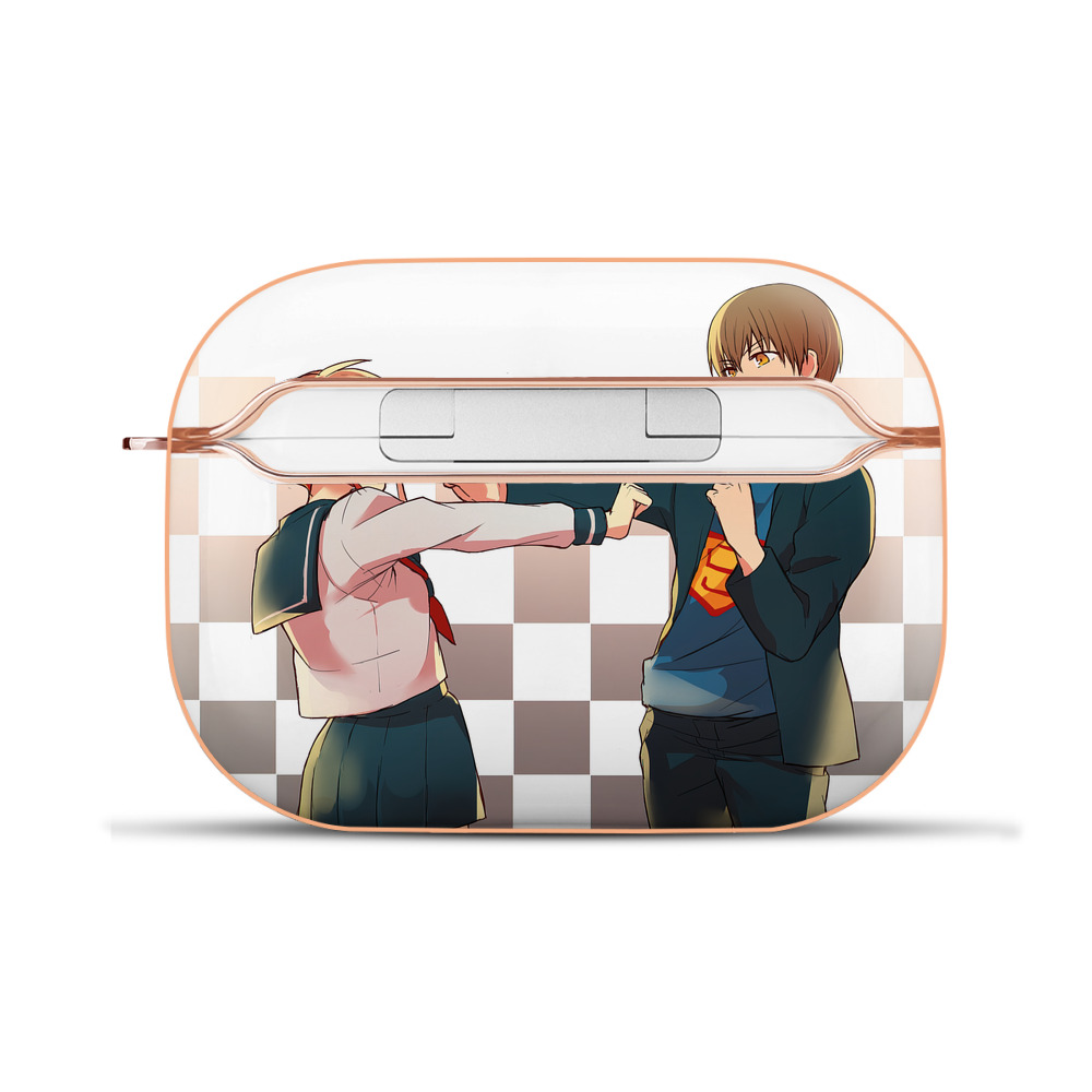 （画像用） ぎんたま 坂田銀時（さかたぎんとき） 神楽 志村新八（しむら しんぱち） GINTAMA Sakata Gintoki Kagura Shimura Shinpachi 【AirPods Pro用】ハードシェル保護ケース｜耐衝撃・防指紋・カラビナ付き商品仕様