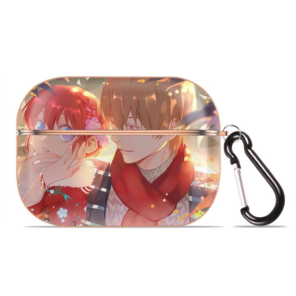 （画像用） ぎんたま 坂田銀時（さかたぎんとき） 神楽 志村新八（しむら しんぱち） GINTAMA Sakata Gintoki Kagura Shimura Shinpachi 【AirPods Pro用】ハードシェル保護ケース｜耐衝撃・防指紋・カラビナ付き商品仕様