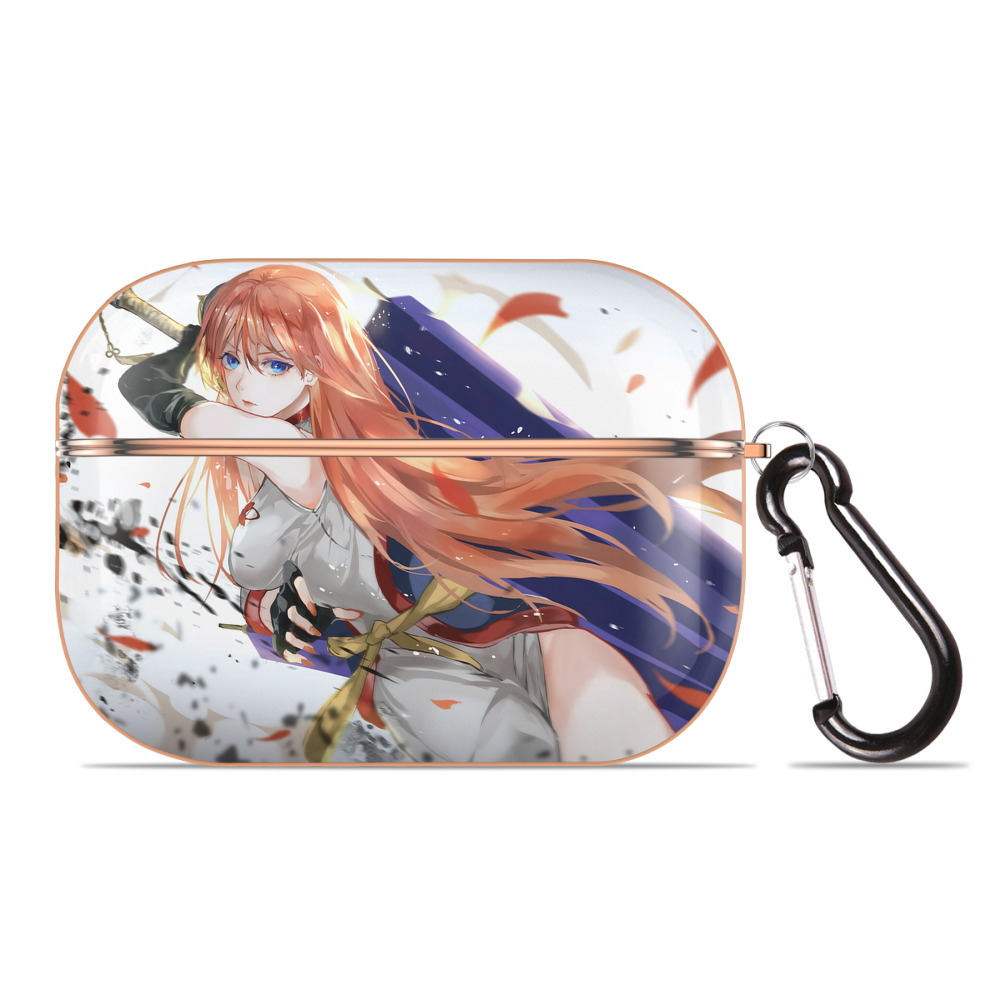 （画像用） ぎんたま 坂田銀時（さかたぎんとき） 神楽 志村新八（しむら しんぱち） GINTAMA Sakata Gintoki Kagura Shimura Shinpachi 【AirPods Pro用】ハードシェル保護ケース｜耐衝撃・防指紋・カラビナ付き商品仕様