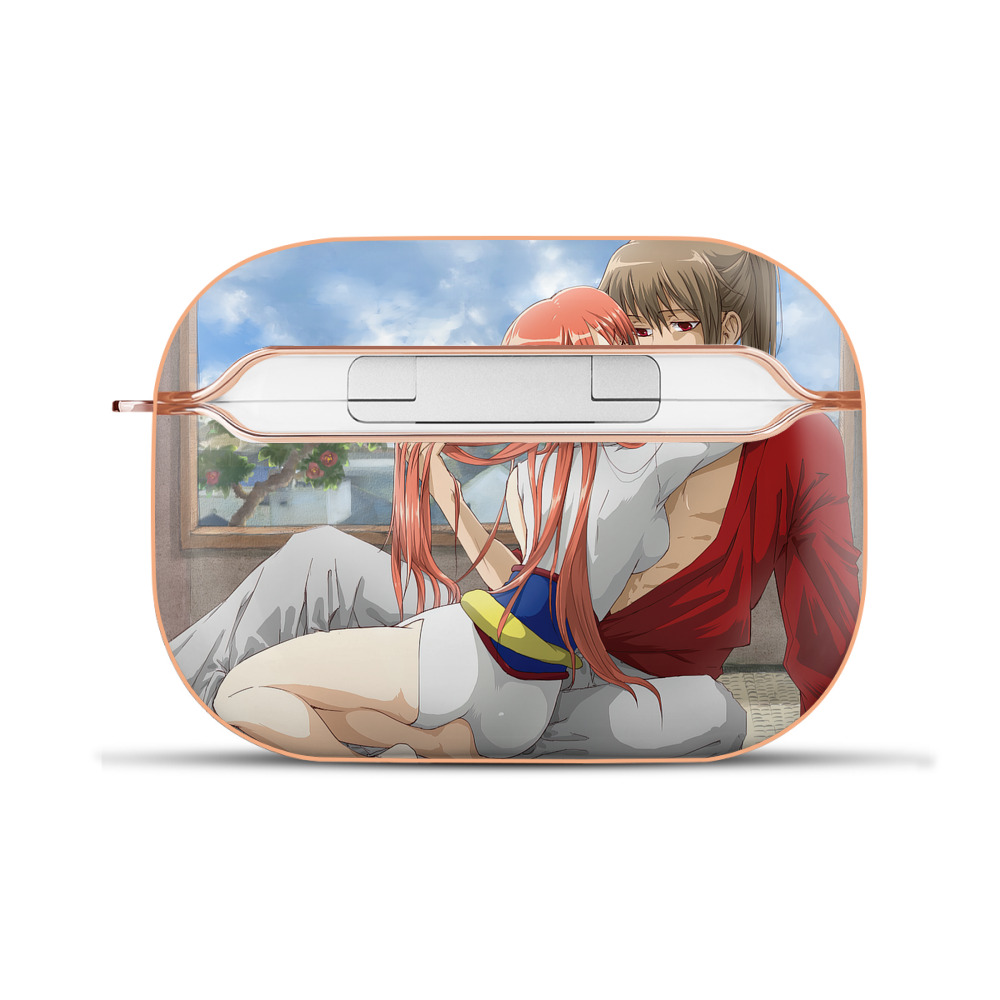 （画像用） ぎんたま 坂田銀時（さかたぎんとき） 神楽 志村新八（しむら しんぱち） GINTAMA Sakata Gintoki Kagura Shimura Shinpachi 【AirPods Pro用】ハードシェル保護ケース｜耐衝撃・防指紋・カラビナ付き商品仕様