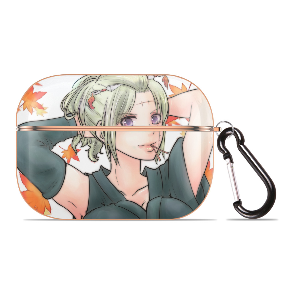 （画像用） ぎんたま 坂田銀時（さかたぎんとき） 神楽 志村新八（しむら しんぱち） GINTAMA Sakata Gintoki Kagura Shimura Shinpachi 【AirPods Pro用】ハードシェル保護ケース｜耐衝撃・防指紋・カラビナ付き商品仕様