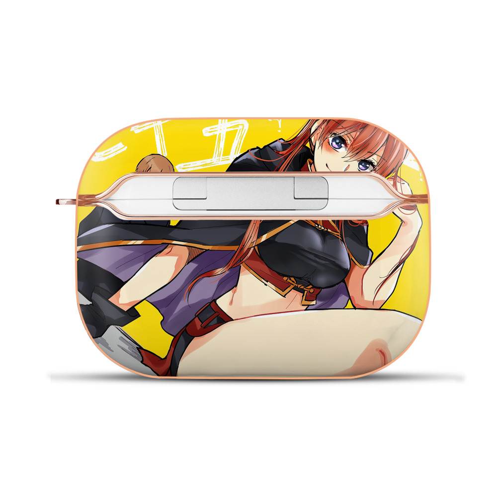 （画像用） ぎんたま 坂田銀時（さかたぎんとき） 神楽 志村新八（しむら しんぱち） GINTAMA Sakata Gintoki Kagura Shimura Shinpachi 【AirPods Pro用】ハードシェル保護ケース｜耐衝撃・防指紋・カラビナ付き商品仕様