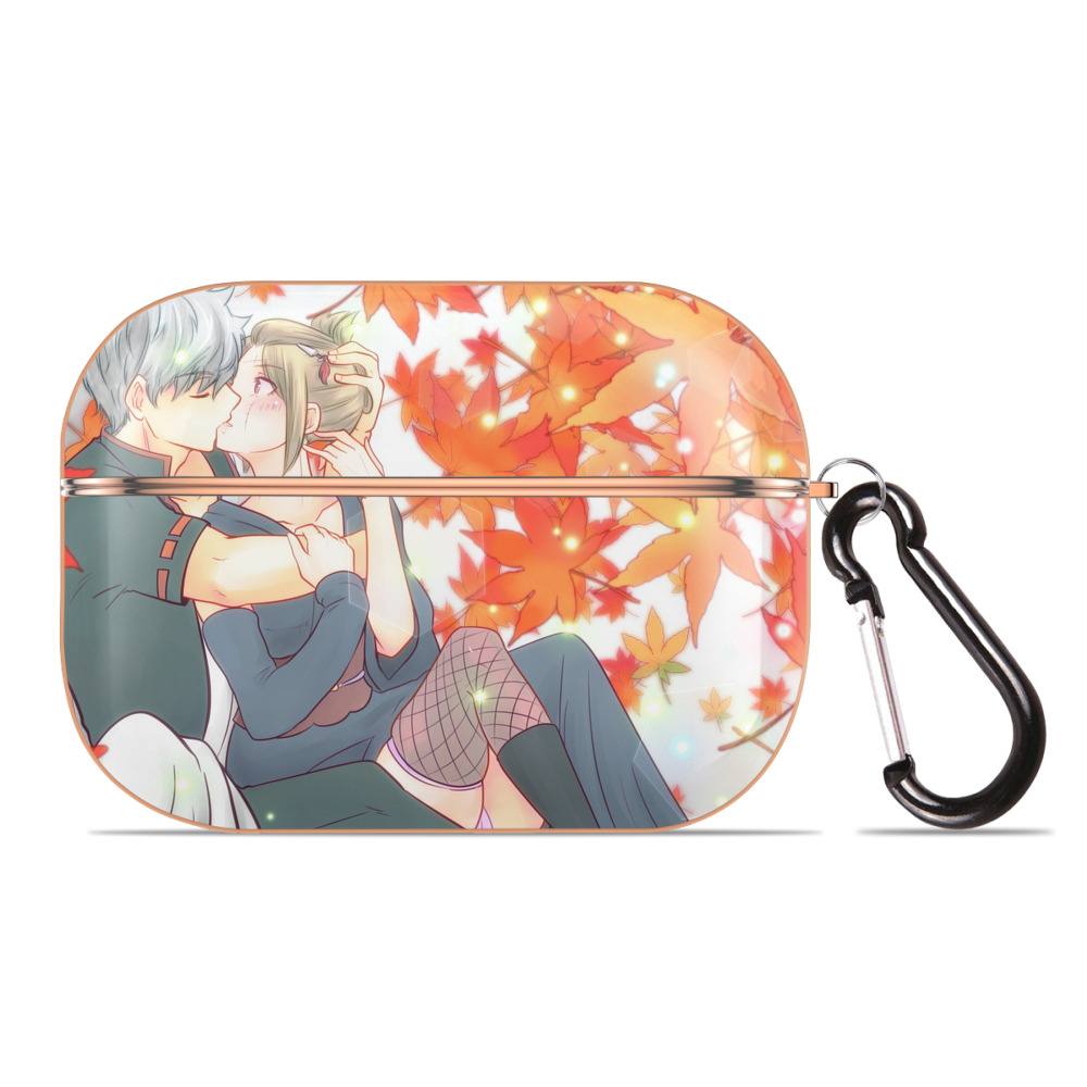 （画像用） ぎんたま 坂田銀時（さかたぎんとき） 神楽 志村新八（しむら しんぱち） GINTAMA Sakata Gintoki Kagura Shimura Shinpachi 【AirPods Pro用】ハードシェル保護ケース｜耐衝撃・防指紋・カラビナ付き商品仕様