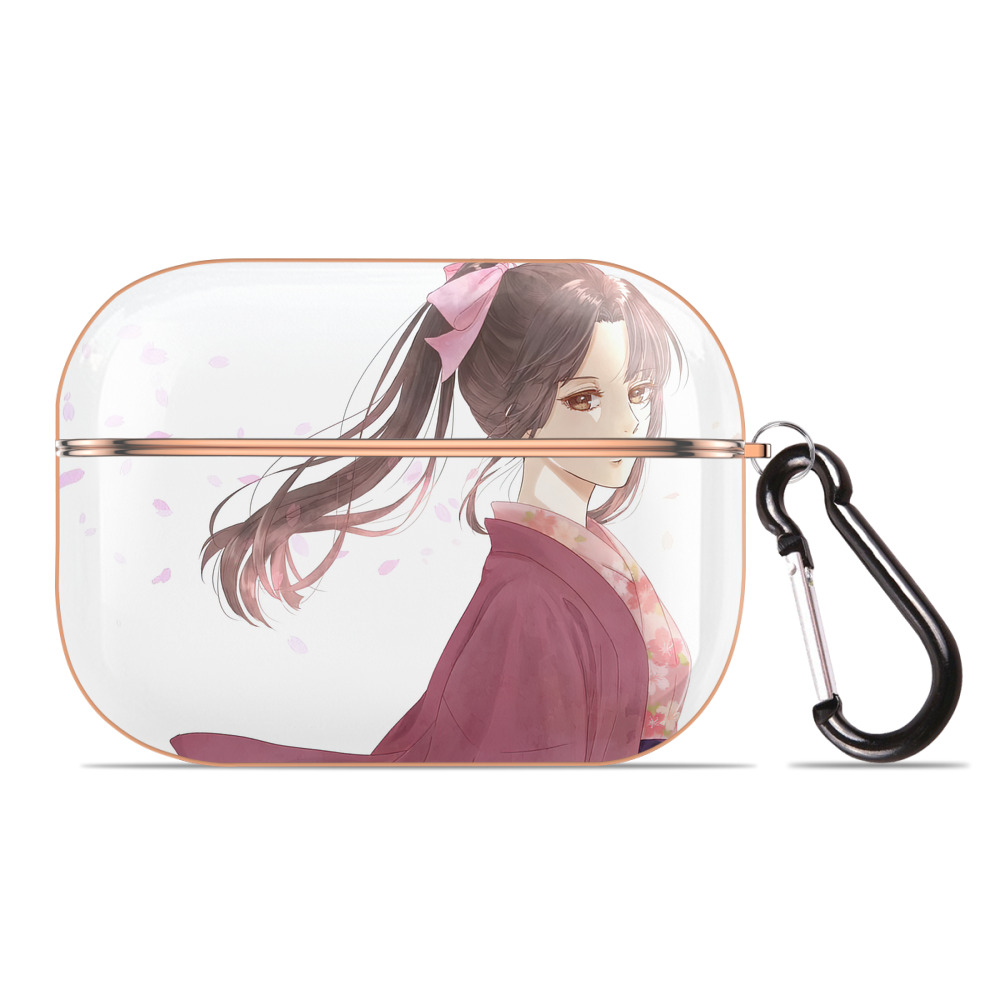（画像用） ぎんたま 坂田銀時（さかたぎんとき） 神楽 志村新八（しむら しんぱち） GINTAMA Sakata Gintoki Kagura Shimura Shinpachi 【AirPods Pro用】ハードシェル保護ケース｜耐衝撃・防指紋・カラビナ付き商品仕様