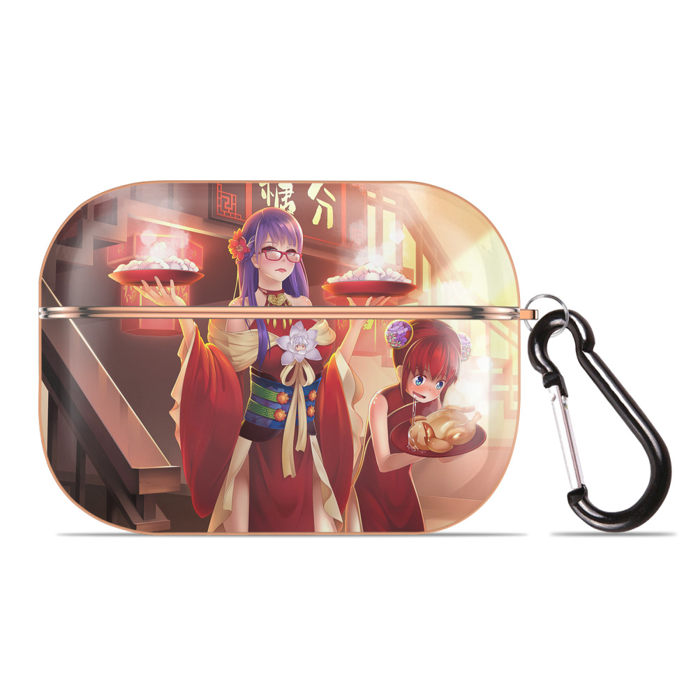 （画像用） ぎんたま 坂田銀時（さかたぎんとき） 神楽 志村新八（しむら しんぱち） GINTAMA Sakata Gintoki Kagura Shimura Shinpachi 【AirPods Pro用】ハードシェル保護ケース｜耐衝撃・防指紋・カラビナ付き商品仕様