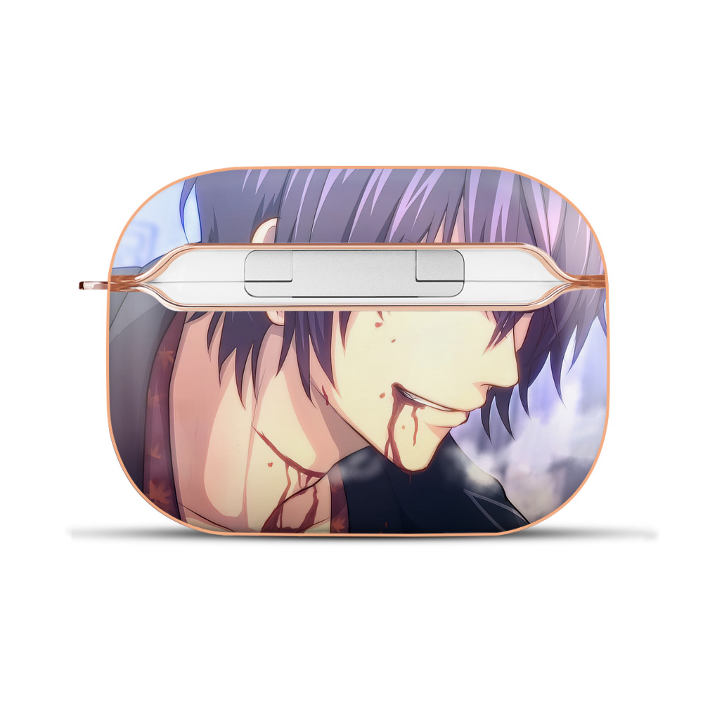（画像用） ぎんたま 坂田銀時（さかたぎんとき） 神楽 志村新八（しむら しんぱち） GINTAMA Sakata Gintoki Kagura Shimura Shinpachi 【AirPods Pro用】ハードシェル保護ケース｜耐衝撃・防指紋・カラビナ付き商品仕様