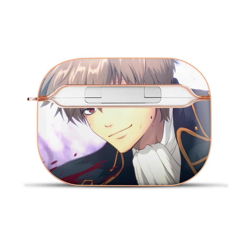 （画像用） ぎんたま 坂田銀時（さかたぎんとき） 神楽 志村新八（しむら しんぱち） GINTAMA Sakata Gintoki Kagura Shimura Shinpachi 【AirPods Pro用】ハードシェル保護ケース｜耐衝撃・防指紋・カラビナ付き商品仕様
