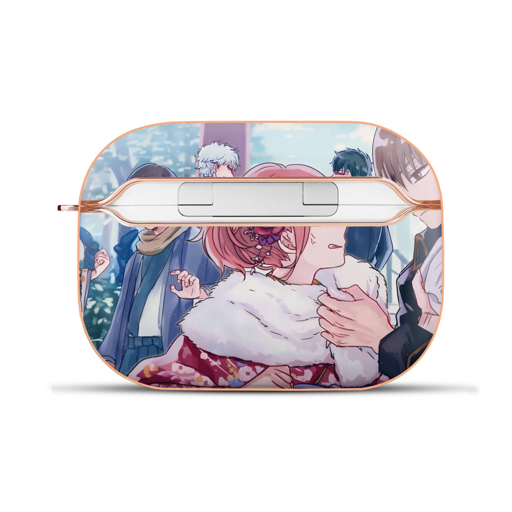 （画像用） ぎんたま 坂田銀時（さかたぎんとき） 神楽 志村新八（しむら しんぱち） GINTAMA Sakata Gintoki Kagura Shimura Shinpachi 【AirPods Pro用】ハードシェル保護ケース｜耐衝撃・防指紋・カラビナ付き商品仕様