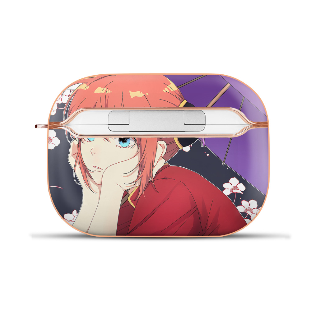 （画像用） ぎんたま 坂田銀時（さかたぎんとき） 神楽 志村新八（しむら しんぱち） GINTAMA Sakata Gintoki Kagura Shimura Shinpachi 【AirPods Pro用】ハードシェル保護ケース｜耐衝撃・防指紋・カラビナ付き商品仕様