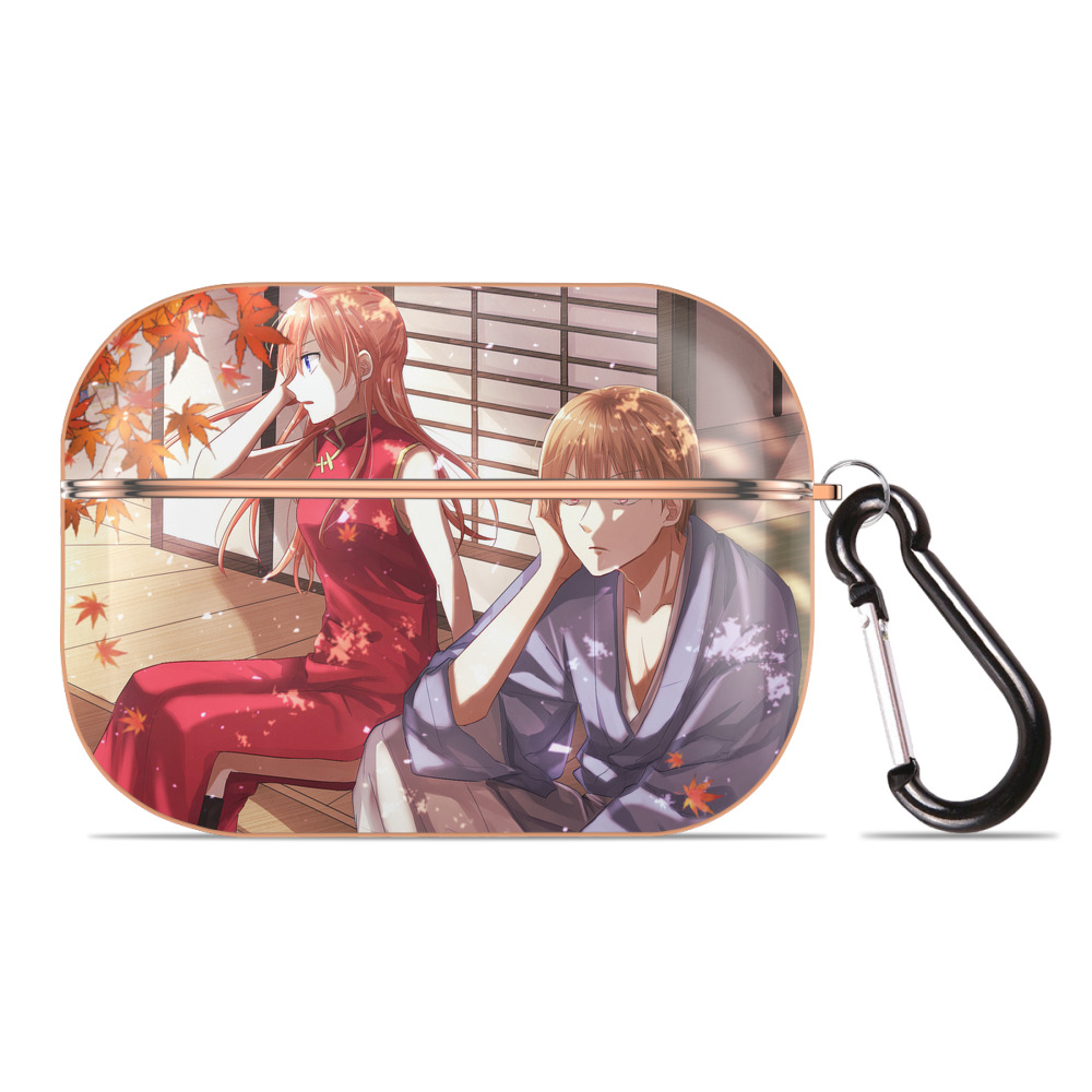 （画像用） ぎんたま 坂田銀時（さかたぎんとき） 神楽 志村新八（しむら しんぱち） GINTAMA Sakata Gintoki Kagura Shimura Shinpachi 【AirPods Pro用】ハードシェル保護ケース｜耐衝撃・防指紋・カラビナ付き商品仕様