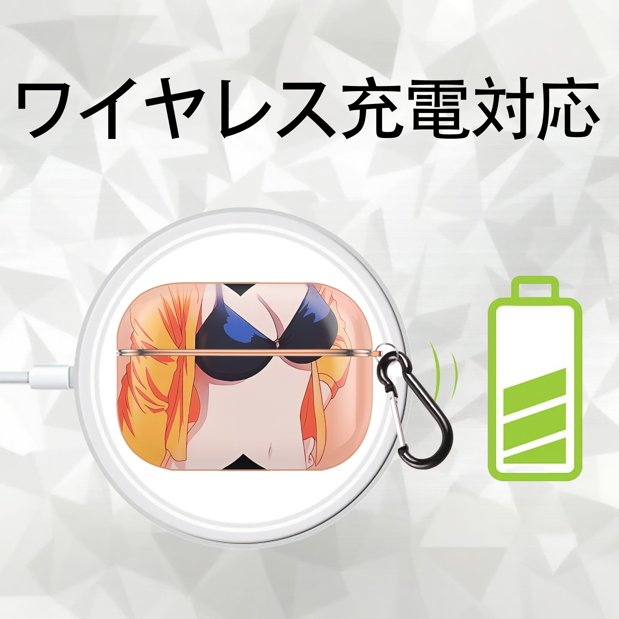 ぎんたま 坂田銀時（さかたぎんとき） 神楽 志村新八（しむら しんぱち） GINTAMA Sakata Gintoki Kagura Shimura Shinpachi 【AirPods Pro用】ハードシェル保護ケース｜耐衝撃・防指紋・カラビナ付き商品仕様
