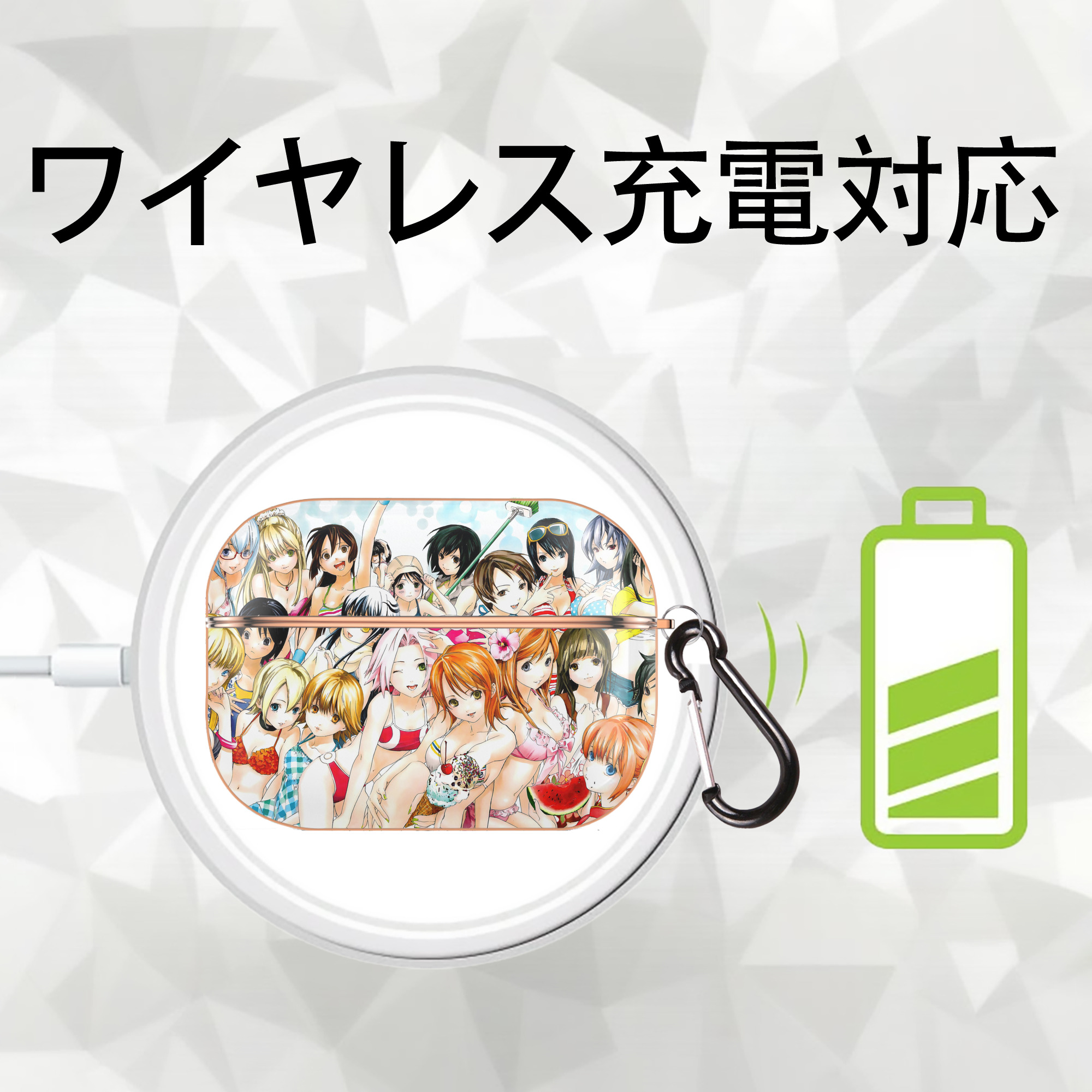 ぎんたま 坂田銀時（さかたぎんとき） 神楽 志村新八（しむら しんぱち） GINTAMA Sakata Gintoki Kagura Shimura Shinpachi 【AirPods Pro用】ハードシェル保護ケース｜耐衝撃・防指紋・カラビナ付き商品仕様
