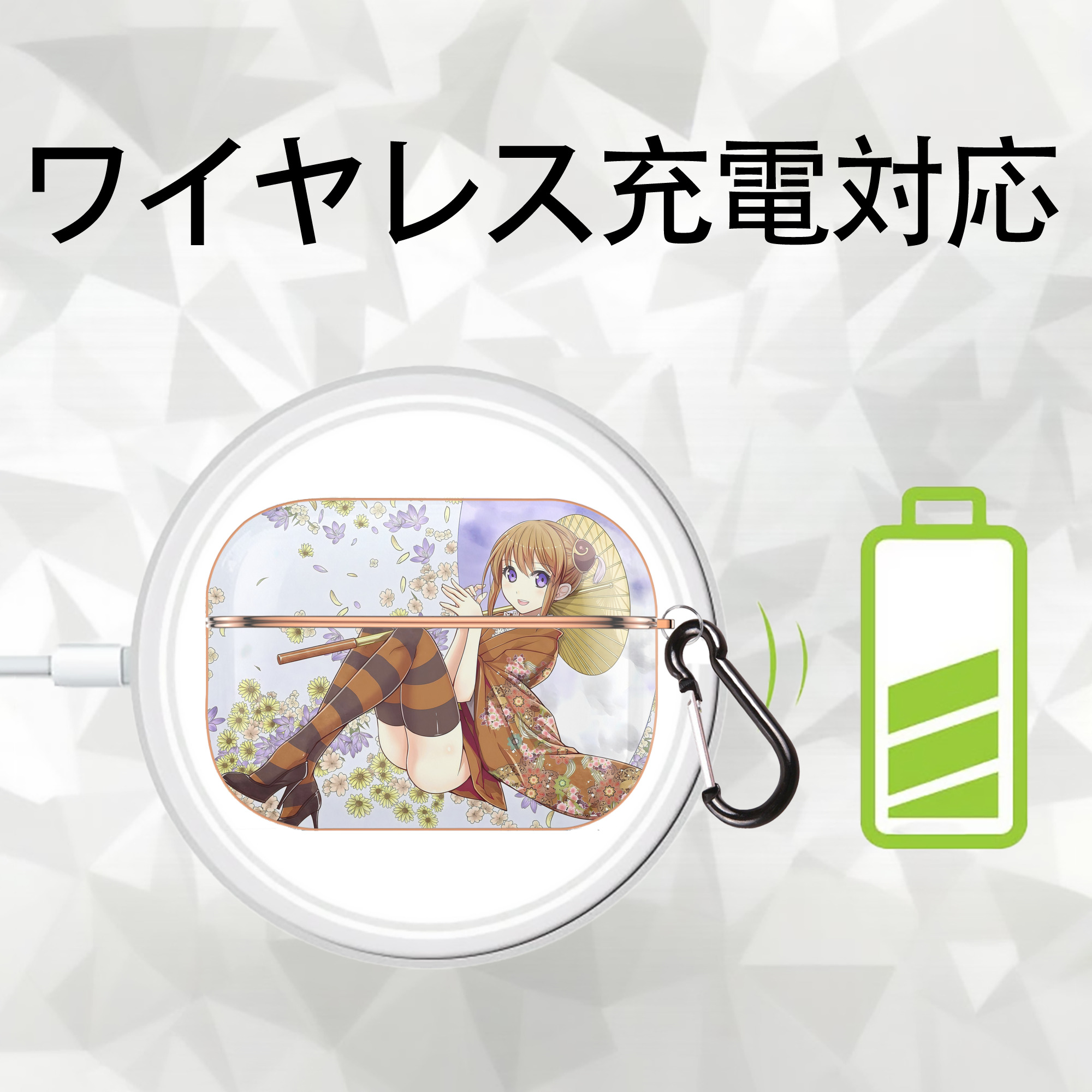 ぎんたま 坂田銀時（さかたぎんとき） 神楽 志村新八（しむら しんぱち） GINTAMA Sakata Gintoki Kagura Shimura Shinpachi 【AirPods Pro用】ハードシェル保護ケース｜耐衝撃・防指紋・カラビナ付き商品仕様