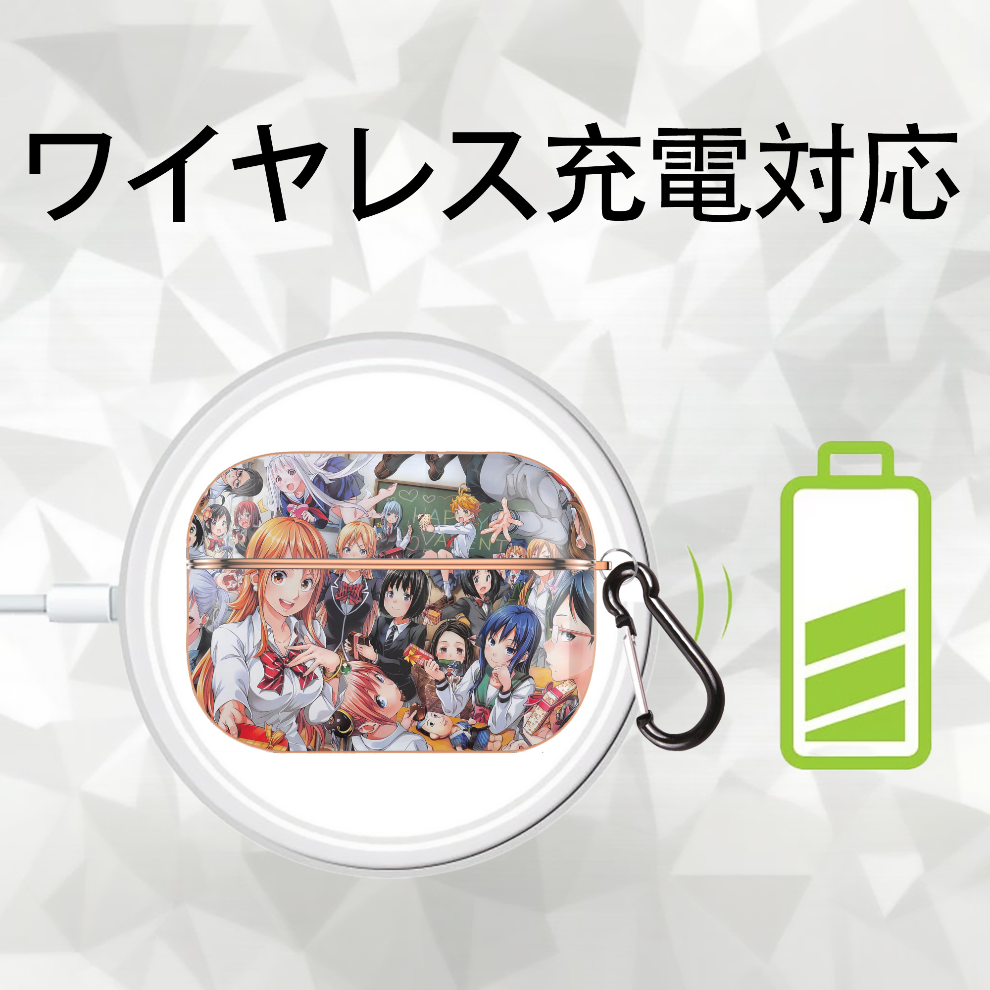 ぎんたま 坂田銀時（さかたぎんとき） 神楽 志村新八（しむら しんぱち） GINTAMA Sakata Gintoki Kagura Shimura Shinpachi 【AirPods Pro用】ハードシェル保護ケース｜耐衝撃・防指紋・カラビナ付き商品仕様