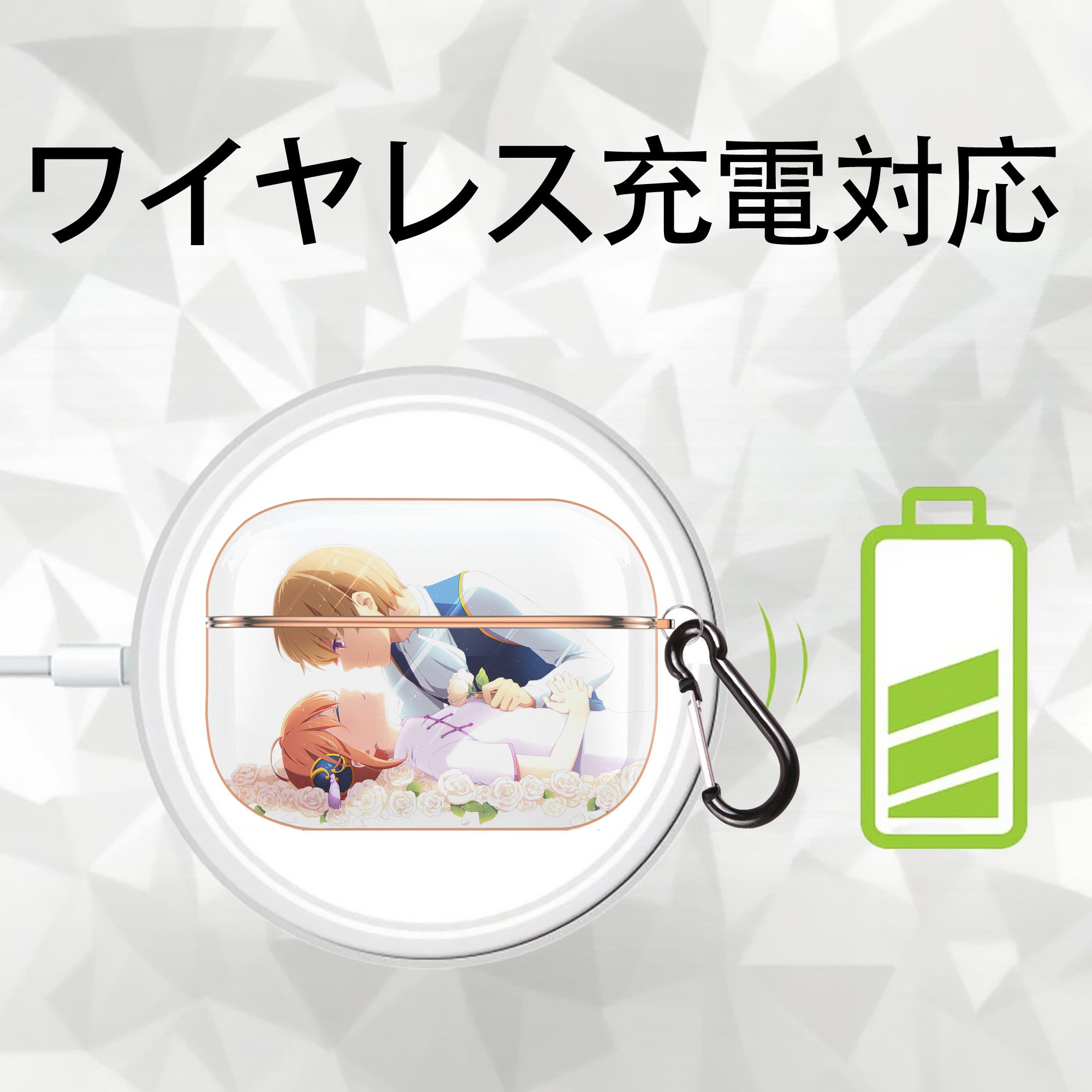 ぎんたま 坂田銀時（さかたぎんとき） 神楽 志村新八（しむら しんぱち） GINTAMA Sakata Gintoki Kagura Shimura Shinpachi 【AirPods Pro用】ハードシェル保護ケース｜耐衝撃・防指紋・カラビナ付き商品仕様
