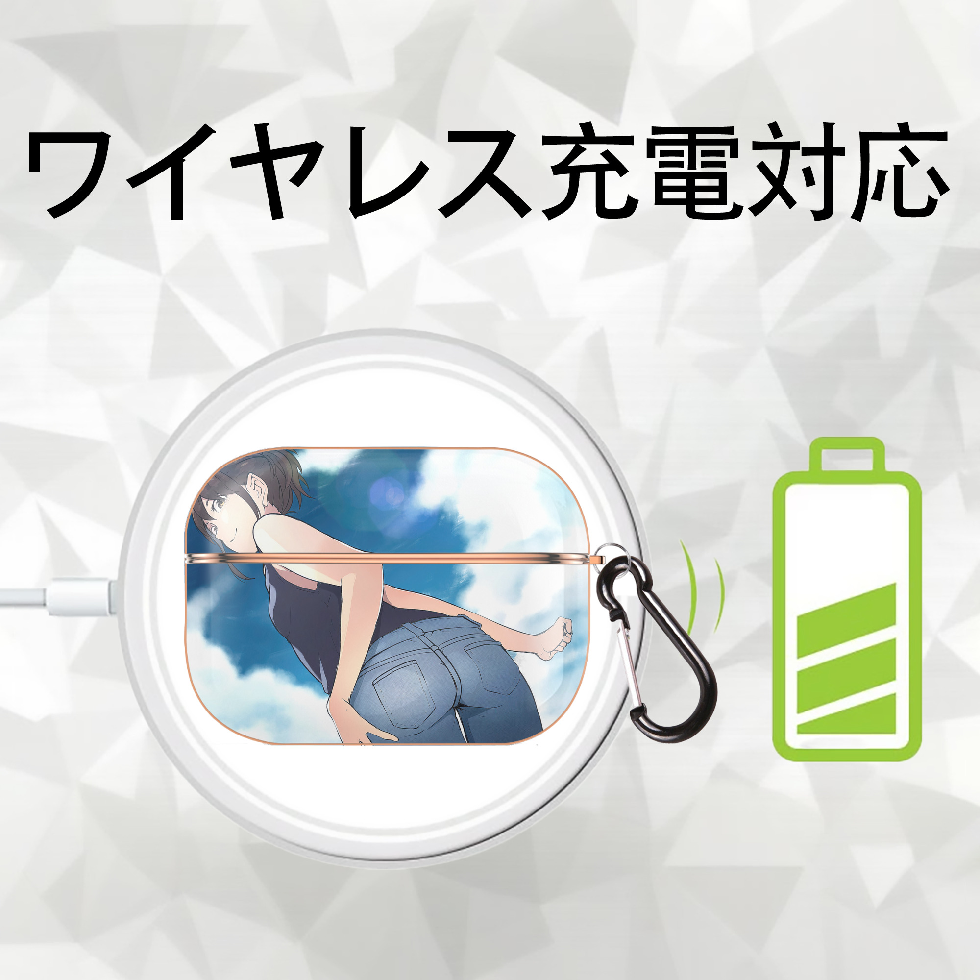 ぎんたま 坂田銀時（さかたぎんとき） 神楽 志村新八（しむら しんぱち） GINTAMA Sakata Gintoki Kagura Shimura Shinpachi 【AirPods Pro用】ハードシェル保護ケース｜耐衝撃・防指紋・カラビナ付き商品仕様